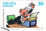 Stamps Spain -  EL REPORTERO TRIBULETE-Personajes del Tebeo (T)