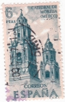 Stamps Spain -  CATEDRAL DE MORELLA-Forjadores de América Méjico  (T)