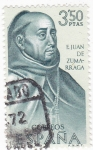 Stamps Spain -  JUAN DE ZUMARRAGA-Forjadores de América Méjico  (T)