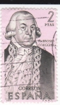 Stamps Spain -  AMBROSIO O'HIGGINS-Forjadores.de América Chile  (T)