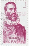 Stamps Spain -  DIEGO DE LOSADA.Forjadores de América Venezuela  (T)