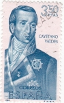 Stamps Spain -  CAYETANO VALDES-Forjadores de América Costa de Mutka (T)