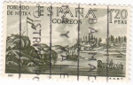 Stamps Spain -  POBLADO DE NUTKA-Forjadores de América Costa de Mutka (T)