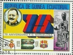 Stamps : Africa : Equatorial_Guinea :  75 ANIVERSARIO F.C. BARCELONA