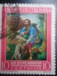 Stamps Colombia -  SAN ISIDRO LABRADOR  -  Patrono de los Campesino