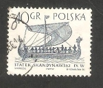 Stamps Poland -  1419 - Barco de vela