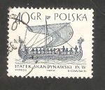 Sellos de Europa - Polonia -  1419 - Barco de vela