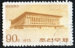 Stamps North Korea -  Buildings.  