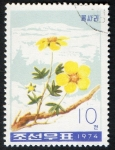 Stamps North Korea -  Mountain Flowers.