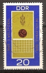 Stamps Germany -   Campeonato del Mundo de Voleibol -DDR.
