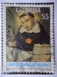 Stamps Colombia -  Santo Tomás de Aquino (1225-1274)