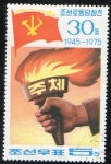 Stamps North Korea -  Labour party.  