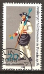 Stamps Germany -  Desfile de trajes de la minería y la metalurgia, Freiberger Hüttemann-DDR.