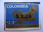 Sellos de America - Colombia -  CULTURA SINÜ - Figura Zoomorfa 