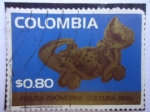 Sellos de America - Colombia -  CULTURA SINÜ - Figura Zoomorfa 