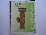 Sellos de America - Colombia -  CULTURA SINÚ  - cerámicas pre-colombinas - Museo Banco Popular