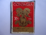 Stamps Colombia -  Scott/Colombia:C495 - Consejo de Gestión  C.C.E.P    U.P.U Bogotá 1967