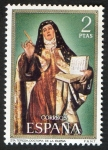 Stamps Spain -  2028-Centenario de celebridades. Santa Teresa ( 1515-1582 ). 