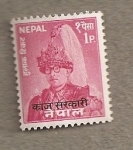 Sellos de Asia - Nepal -  Rey