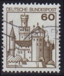 Stamps Germany -  1977 Castillos. Marksburg - Ybert:765