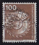 Stamps Germany -  1975-76 Industria y tecnología. Escavadora - Ybert:703