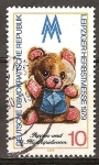 Stamps Germany -  Feria de otoño,1979 en Leipzig(muñecas y juguetes de peluche)DDR.