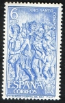 Stamps Spain -  2048- Año Santo Compostelano. Relieve del Hospital del Rey, Burgos.