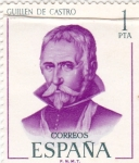 Stamps Spain -  GUILLÉN DE CASTRO - Literatos Españoles (T)