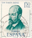 Stamps Spain -  JUAN RAMÓN JIMENEZ - Literatos Españoles (T)