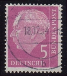 Sellos de Europa - Alemania -  1953-54 70º Aniversario del Presidente Thedore Heuss - Ybert:64