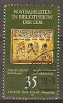 Stamps Germany -  Tesoros en las bibliotecas de DDR.