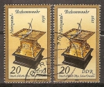 Stamps Germany -  Mesa horizontal reloj de sol de 1611-DDR.