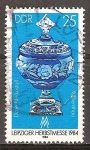 Stamps Germany -  Leipzig Feria de Otoño de 1984-DDR.
