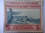 Stamps Colombia -  Intendencia de San Andrés y Providencia  -   Paisaje del Puerto