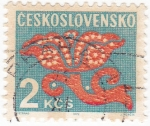Stamps : Europe : Czechoslovakia :  Dibujos de Flores