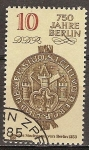 Sellos de Europa - Alemania -  750a Aniv de Berlín Ciudad del sello de 1253-DDR.