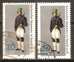Stamps Germany -  Desfile de trajes de la minería y la metalurgia,Saxon minero-DDR.