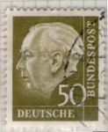 Stamps Germany -  Rep. Federal Tehodor Heuss 105