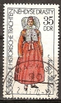 Stamps Germany -  Trajes de fiesta - sorabo (DDR).