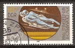 Stamps Germany -   XIV Juegos Olímpicos de Invierno(Sarajevo)1984-DDR. 