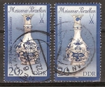 Sellos de Europa - Alemania -  Porcelana de Meissen-250 años del patrón cebolla-DDR.