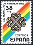 Stamps Spain -  AÑO MUNDIAL DE LAS TELECOMUNICACIONES