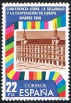 Stamps Spain -  CONFER. SOBRE SEGURIDAD Y COOPER. EN EUROPA