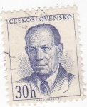 Stamps Czechoslovakia -  Antonín Zapotoky- político