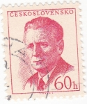 Sellos de Europa - Checoslovaquia -  Antonín Novotny - político