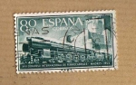 Stamps Spain -  Edifil 1234. Locomotora 242-F y Castillo de la Mota