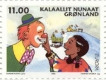 Stamps : Europe : Greenland :  Circo