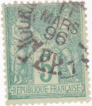 Stamps France -  figuras