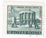 Stamps Hungary -  Edificio Optikai Muyek Kulturhaza