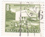 Stamps Hungary -  Edificio en Kapkozotthon Ozdon